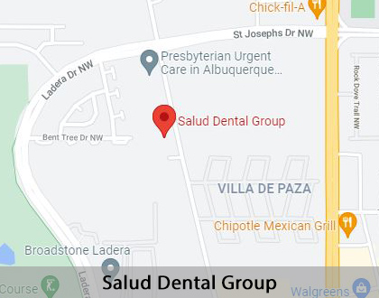 Map image for Dental Practice in Albuquerque, NM